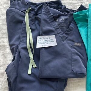 Figs Slate Blue Scrub Set